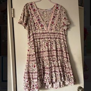 Floral dress (boho, Anthropologie , free people vibes)